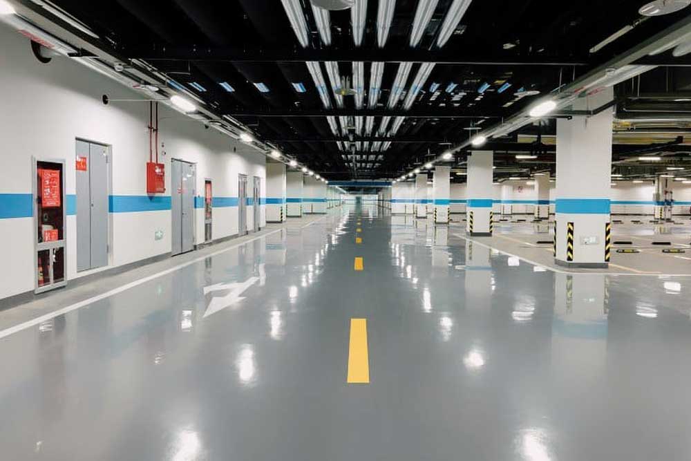 Industrial grade epoxy for London parking facility