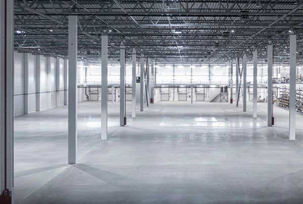 Warehouse industrial epoxy flooring, London, Ontario.