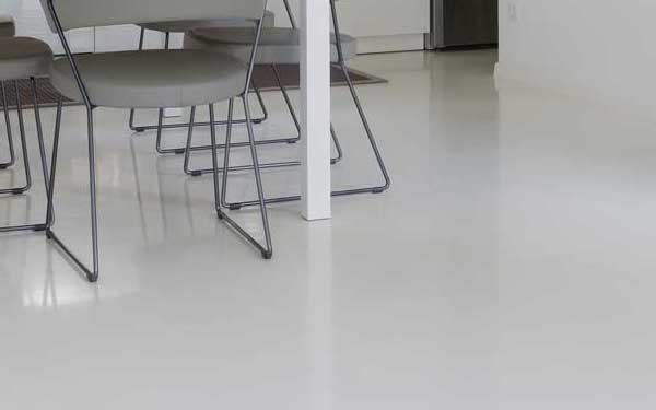 Waterloo epoxy floor coating using 100 percent epoxy solids.